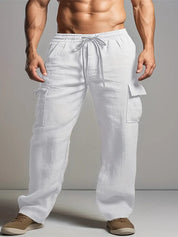 Caleb - Pantalon homme Baggy Linen