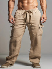 Caleb - Pantalon homme Baggy Linen